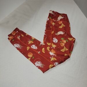 Iron Yokai Limited Golden Rat V-Cut Leggings Size Large